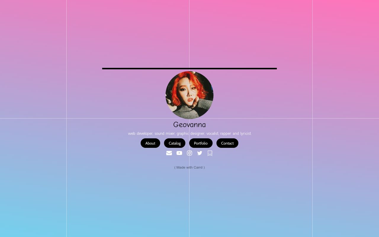 Carrd profile picture for @geovanna